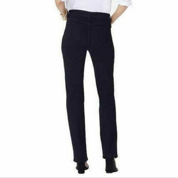 NWT NYDJ MARILYN STRAIGHT LEG JEANS WASH RINSE 2P (PETITE) - Picture 3 of 8